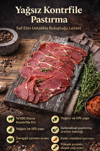 YAĞSIZ KONTRAFİLE PASTIRMA 1 KG